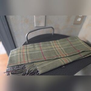 Plaid Green Scarf By Go & Go NY